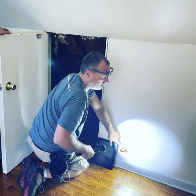 Home Inspector Robert performing a home inspection